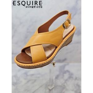 [에스콰이아]에스콰이아 코르크창 웨지힐 여성샌들 YADMSD627YE_
