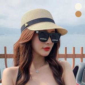 [라일리] Rly 밀짚 벌장식 모자 볼캡