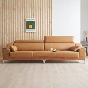 디바체 지노 이태리 통가죽 오크원목 4인소파