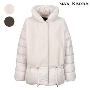[막스카라]앞판 양털 배색 다운 점퍼_M44TDJ808ME