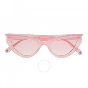 필립 플레인 스테이트먼트 핑크 미러 캣아이 여성용 선글라스 000-WES0076-PTE003N-KUXU