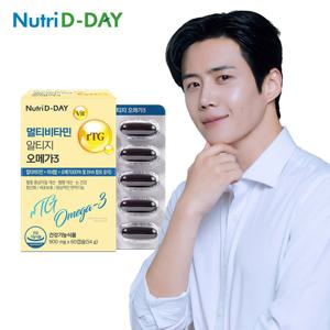 뉴트리디데이 멀티비타민 rTG 알티지 오메가3 1박스 60캡슐
