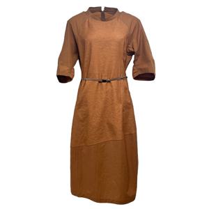 [데시데]밴딩소매 벨티드 원피스 DOS417