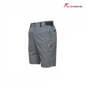 그렌에코 남성 스판 사각체크 골프반바지 GES24802BK