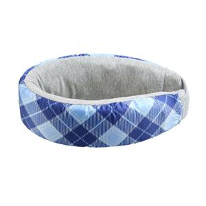 라텍스 리논 아기 차량 항공 여행용 목베개 실크블루