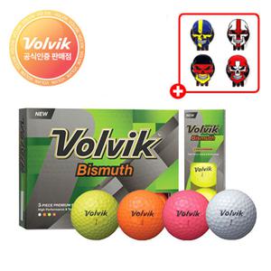 볼빅 3피스 비스무스 칼라 골프공 1더즌 (12구)_볼빅 볼마커 1개