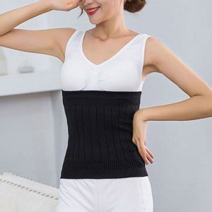 소프트 니트 보온 복대 안감 방한 허리워머 블랙 기모