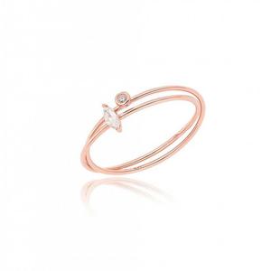 [GB] 투스톤 트윈링 10K GOLD 반지 LRT21077T