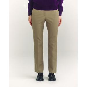 헤지스 여성 24FW 클리어런스슬림부츠컷 라이트카키 슬랙스 HSPA4D801K1