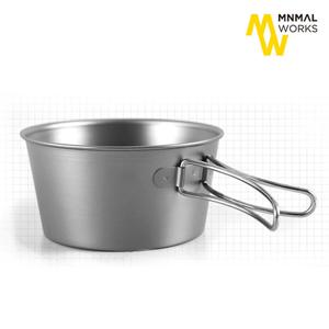 [미니멀웍스] 티타늄 폴딩 시에라컵 480ml - 접이식손잡이