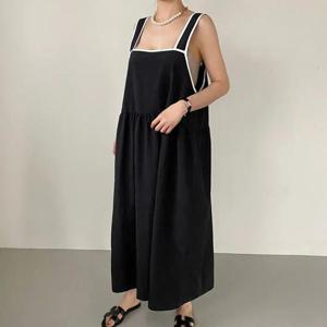 아이우먼 화이트배색나시원피스 RAS479M407 빅사이즈