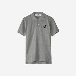 (M)(카라티) 꼼데가르송 블랙 와펜 폴로 셔츠 그레이 AZ-T078-051-1/AX-T078-051-1