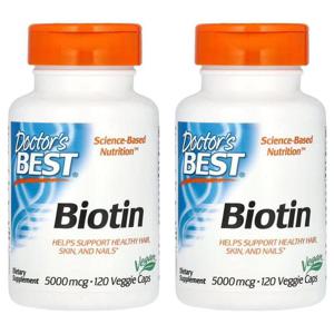 해외배송 Doctors Best 닥터스베스트 비오틴 5000mcg 120정 2개