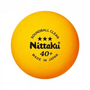니타쿠(NITTAKU) 탁구 볼 사운드볼 클린 3개들이 NB1600 오렌지 40 mm