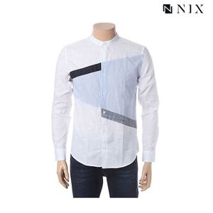 [닉스][닉스]남성 컬러블럭 헨리넥 셔츠_FNMECSL114M