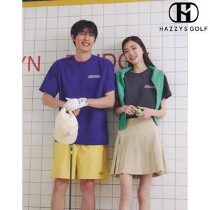 [헤지스골프] (HUTS4B991B2) 블루 BUDDIES 반팔티(유