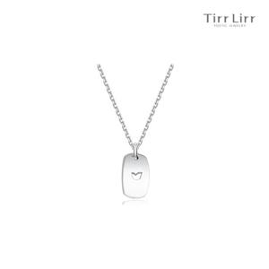 [티르리르] 미아방지 실버화이트 목걸이 TNSLS0147M
