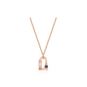 [티르리르] 탄생석 9월 실버핑크 목걸이 TNSSVP13950S-9