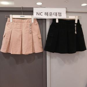 [오후]가을 멋장이~곰돌이 장식 포인트~ 카고 주름 스커트 OHWH24W52