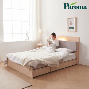 파로마 베이 라토 LED3서랍수납형 독립유로탑70T K 침대 ODM0106