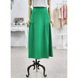 [엘스파노]여성 롱기장 셔링 포켓 스커트 SMXS201