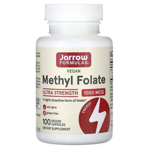 Jarrow 자로우 활성엽산 1000mcg 100캡슐 Methyl Folate