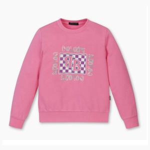 [베네통 키즈]베네통키즈 박스 로고 맨투맨_핑크_QAMT07341PK