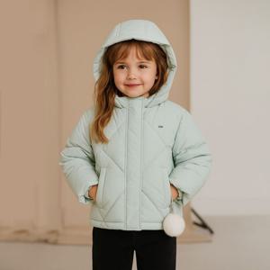 [베네통 키즈]빅다이아 덕다운 패딩 점퍼_민트_QADJ08361MT
