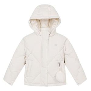 [베네통 키즈]빅다이아 덕다운 패딩 점퍼_베이지_QADJ08361BE