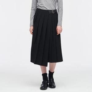 [링스] 여성 사이드 버클 장식 맥시 스커트 L21D3PC181_BK