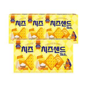 크라운 치즈샌드 리치 180gx5개