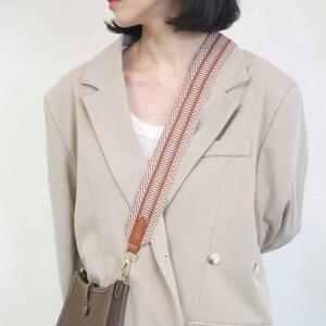 웨빙스트랩 헤링본 비비드 와이드 가방 웨빙 스트랩 크로스 어깨