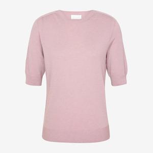 [[세컨스킨]] 3D 니트 베이직 반팔 풀오버_ST6100