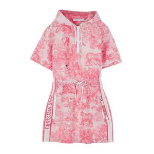[엘러브] 디올 22 리비에라 후드 쇼트 드레스 34 핑크 4ET1141