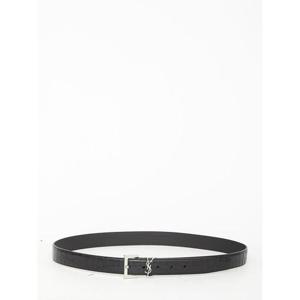 생로랑 가죽 벨트 4877843 634440 DZE0E 1000 Black