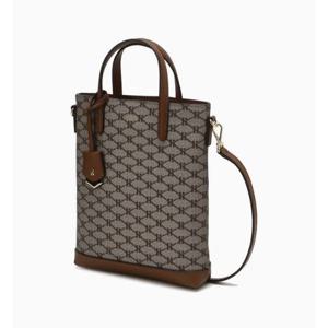 [헤지스ACC] 카키 시그니처 패턴 PVC 미니 크로스백 HIBA4F730K2