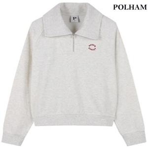 [폴햄]여성 소프트테리 하프집업 크롭 맨투맨 PHE3TR2030