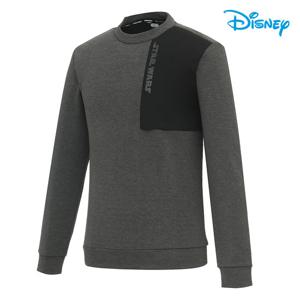 [디즈니골프] 남성 스타워즈 라운드 기모 맨투맨 DN3MTR007