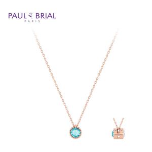 폴브리알[SILVER] PYSN003S 탄생석 양면목걸이 (3월 아쿠아마린)