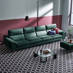 [다우닝] 레아 클래시 6인 전체 내추럴가죽 소파