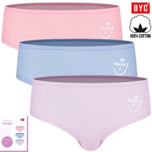 BYC쥬니어학생용쁘띠걸파스텔톤순면팬티3매입JCP6012