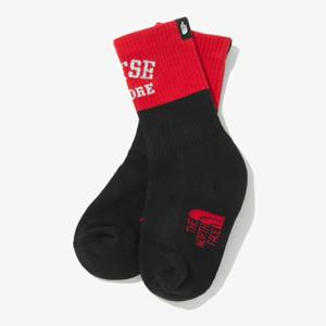 노스페이스 키즈 NY4MQ50U 레드 미드 웜 삭스 아동양말