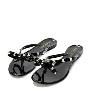 [발렌티노] 24FW (5W2S0552 PVS 0NO) 여성 락스터드 플립플랍