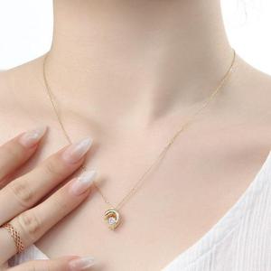 비쥬홀릭 실버925 골드도금 행운의 돌고래 목걸이