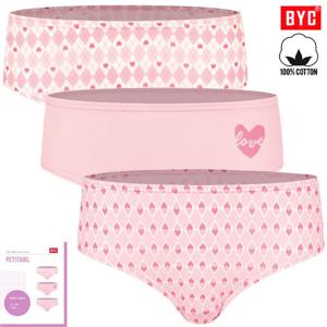 BYC쥬니어학생용러브하트캐릭터삼각팬티3매입JCP6009