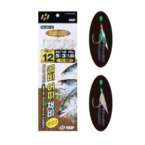 해동 HA-3361 고등어 메가리 콤비 어피 채비 6단