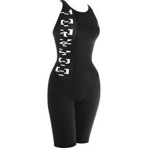 여자 실내 수영복 토네이도 탄탄이 반신 강습용 스윔웨어 로플 블랙화이트