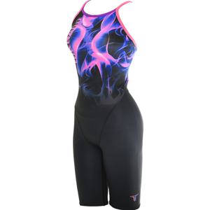 여자 실내 수영복 토네이도 반신 강습용 스윔웨어 페이파 블랙