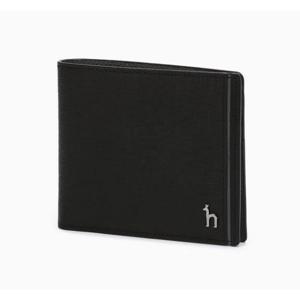 [헤지스ACC] 블랙 배색포인트 슬림 반지갑 HJWA4F330BK