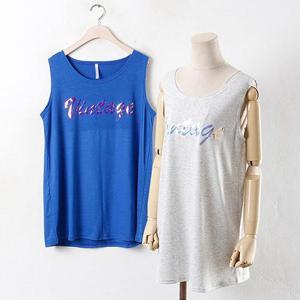 빅사이즈 408 빈티지레이어드스판나시 DMN2465